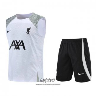 Chandal del Liverpool 2022-2023 Sin Mangas Blanco