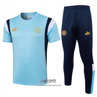 Chandal del Manchester City 2023-2024 Manga Corta Azul