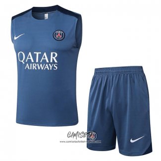Chandal del Paris Saint-Germain 2025-2026 Sin Mangas Gris