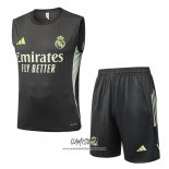 Chandal del Real Madrid 2025-2026 Sin Mangas Gris Verde