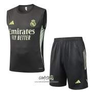 Chandal del Real Madrid 2025-2026 Sin Mangas Gris Verde