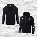 Chaqueta con Capucha del Juventus 2025-2026 Negro