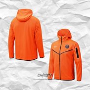 Chaqueta con Capucha del Paris Saint-Germain 2022-2023 Naranja