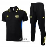 Conjunto Polo del Manchester United 2025-2026 Amarillo Negro