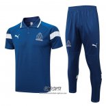 Conjunto Polo del Olympique Marsella 2023-2024 Azul