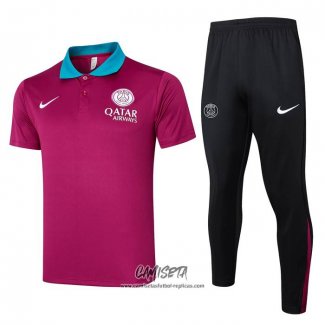 Conjunto Polo del Paris Saint-Germain 2024-2025 Purpura