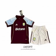 Primera Camiseta Aston Villa 2025-2026 Nino