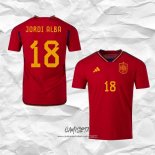 Primera Camiseta Espana Jugador Jordi Alba 2022