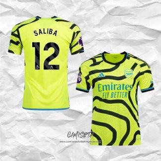 Segunda Camiseta Arsenal Jugador Saliba 2023-2024