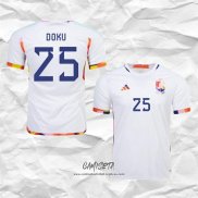 Segunda Camiseta Belgica Jugador Doku 2022