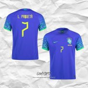 Segunda Camiseta Brasil Jugador Paqueta 2022