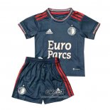 Segunda Camiseta Feyenoord 2022-2023 Nino