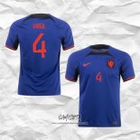 Segunda Camiseta Paises Bajos Jugador Virgil 2022