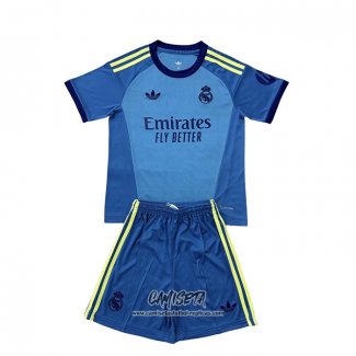 Segunda Camiseta Real Madrid Portero 2026-2027 Nino