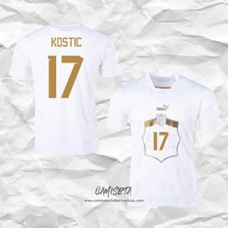 Segunda Camiseta Serbia Jugador Kostic 2022