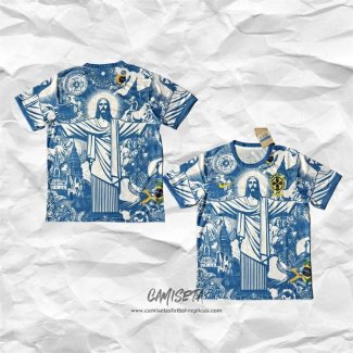 Camiseta Brasil Jesus 2025-2026 Azul Tailandia