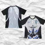 Camiseta Brasil Jesus 2026 Negro Tailandia Gris