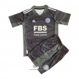 Camiseta Leicester City Portero 2021-2022 Nino Negro