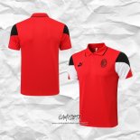Camiseta Polo del AC Milan 2021-2022 Rojo