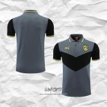 Camiseta Polo del Borussia Dortmund 2022-2023 Gris y Negro