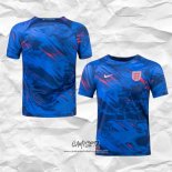 Camiseta Pre Partido del Inglaterra 2022 Azul