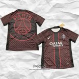 Camiseta Pre Partido del Paris Saint-Germain 2025-2026 Negro Rojo