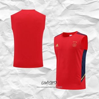 Camiseta de Entrenamiento Ajax 2022-2023 Sin Mangas Rojo