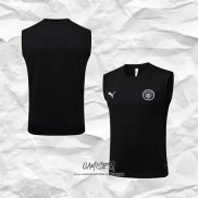 Camiseta de Entrenamiento Manchester City 2025-2026 Sin Mangas Negro