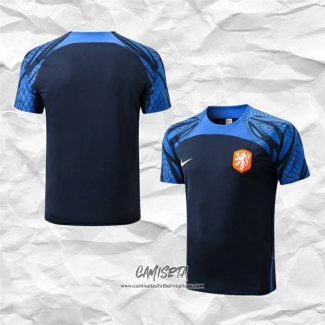 Camiseta de Entrenamiento Paises Bajos 2022-2023 Azul