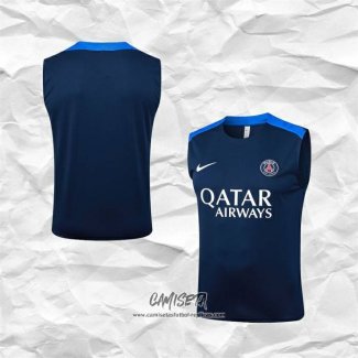Camiseta de Entrenamiento Paris Saint-Germain 2025-2026 Sin Mangas Azul