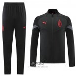 Chandal de Chaqueta del AC Milan 2022-2023 Negro