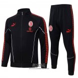 Chandal de Chaqueta del AC Milan 2025-2026 Nino Negro