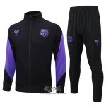 Chandal de Chaqueta del Barcelona 2025-2026 Nino Negro Purpura