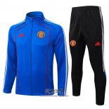 Chandal de Chaqueta del Manchester United 2025-2026 Nino Azul