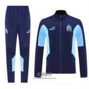 Chandal de Chaqueta del Olympique Marsella 2025-2026 Nino Azul