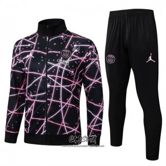 Chandal de Chaqueta del Paris Saint-Germain 2025-2026 Nino Negro Rosa