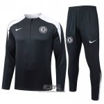 Chandal de Sudadera del Chelsea 2025-2026 Nino Negro