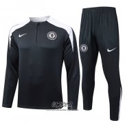 Chandal de Sudadera del Chelsea 2025-2026 Nino Negro