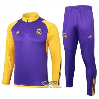 Chandal de Sudadera del Real Madrid 2023-2024 Purpura