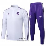 Chandal de Sudadera del Real Madrid 2025-2026 Nino Blanco Purpura