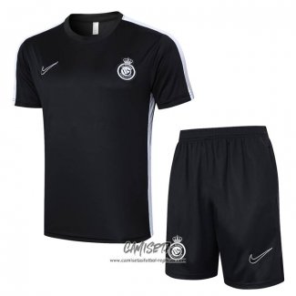 Chandal del Al Nassr 2024-2025 Manga Corta Negro - Pantalon Corto