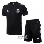 Chandal del Alemania 2025-2026 Manga Corta Negro - Pantalon Corto