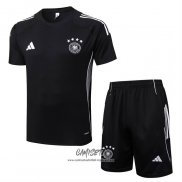 Chandal del Alemania 2025-2026 Manga Corta Negro - Pantalon Corto