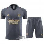 Chandal del Arsenal 2023-2024 Manga Corta Gris - Pantalon Corto