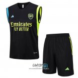 Chandal del Arsenal 2023-2024 Sin Mangas Negro