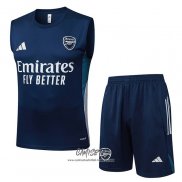 Chandal del Arsenal 2025-2026 Sin Mangas Azul Blanco