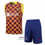 Chandal del Barcelona 2023-2024 Sin Mangas Amarillo