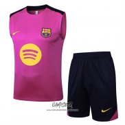 Chandal del Barcelona 2025-2026 Sin Mangas Rosa