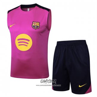 Chandal del Barcelona 2025-2026 Sin Mangas Rosa