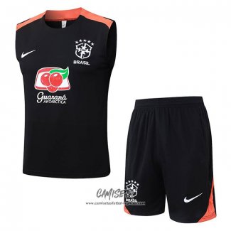 Chandal del Brasil 2025-2026 Sin Mangas Negro